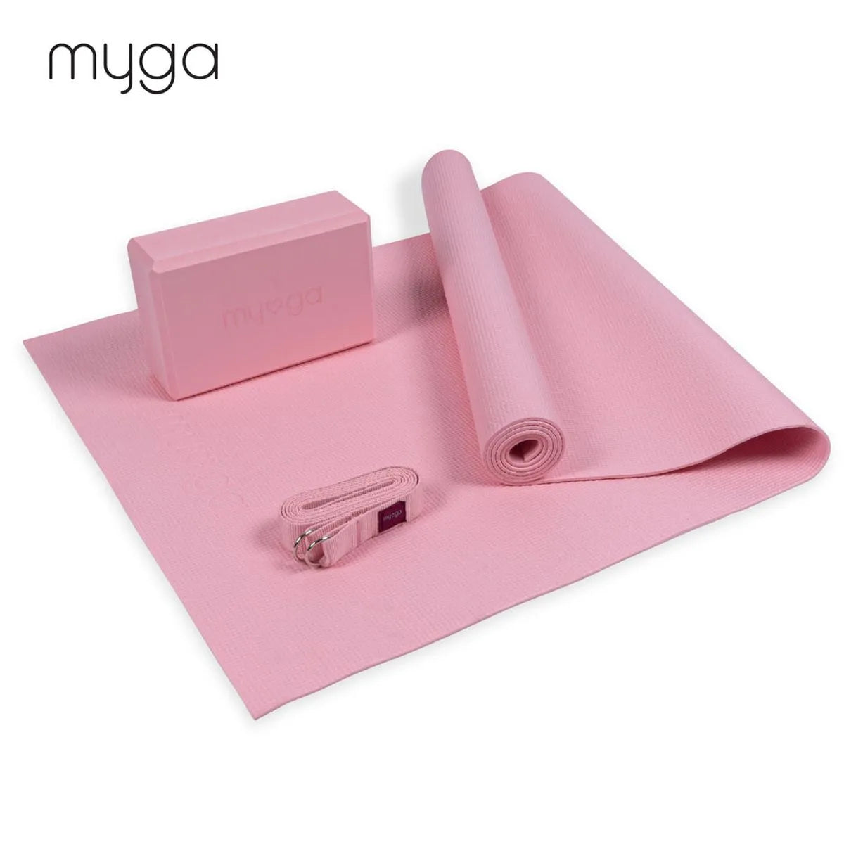 Myga Yoga Starter Kit - Vaaleanpunainen