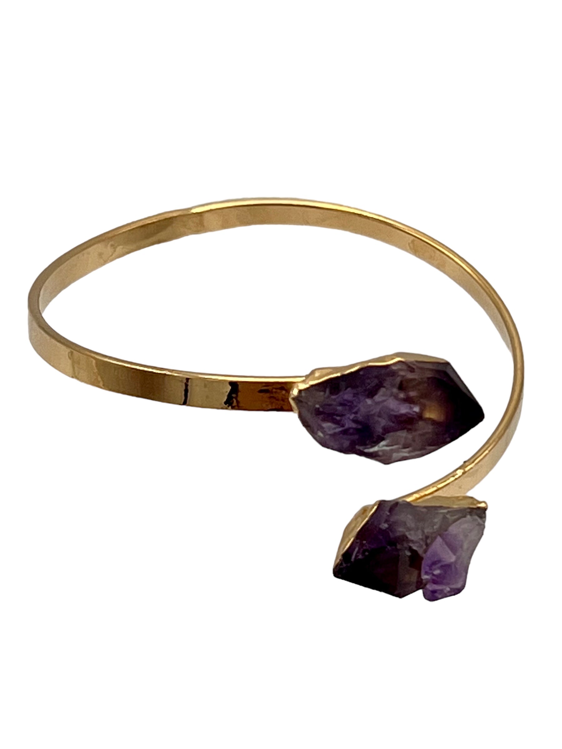 Armband Ametist 24K guld