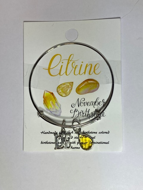 Armband Silver November - Citrin