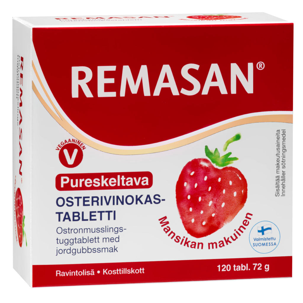 Remasan Jordgubb 120 tabl.