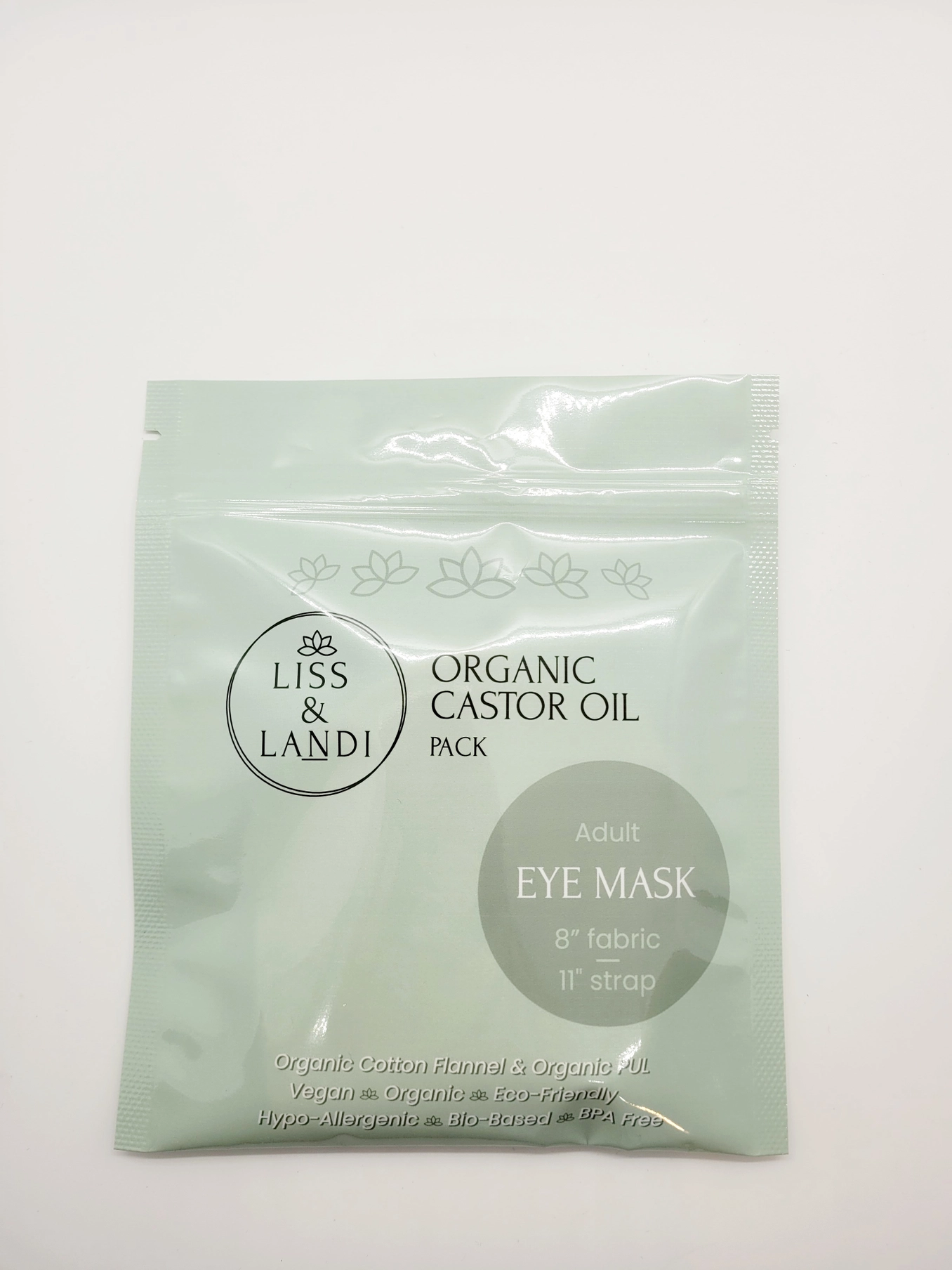 Ricinoljeomslag för ögonen, vuxenstorlek