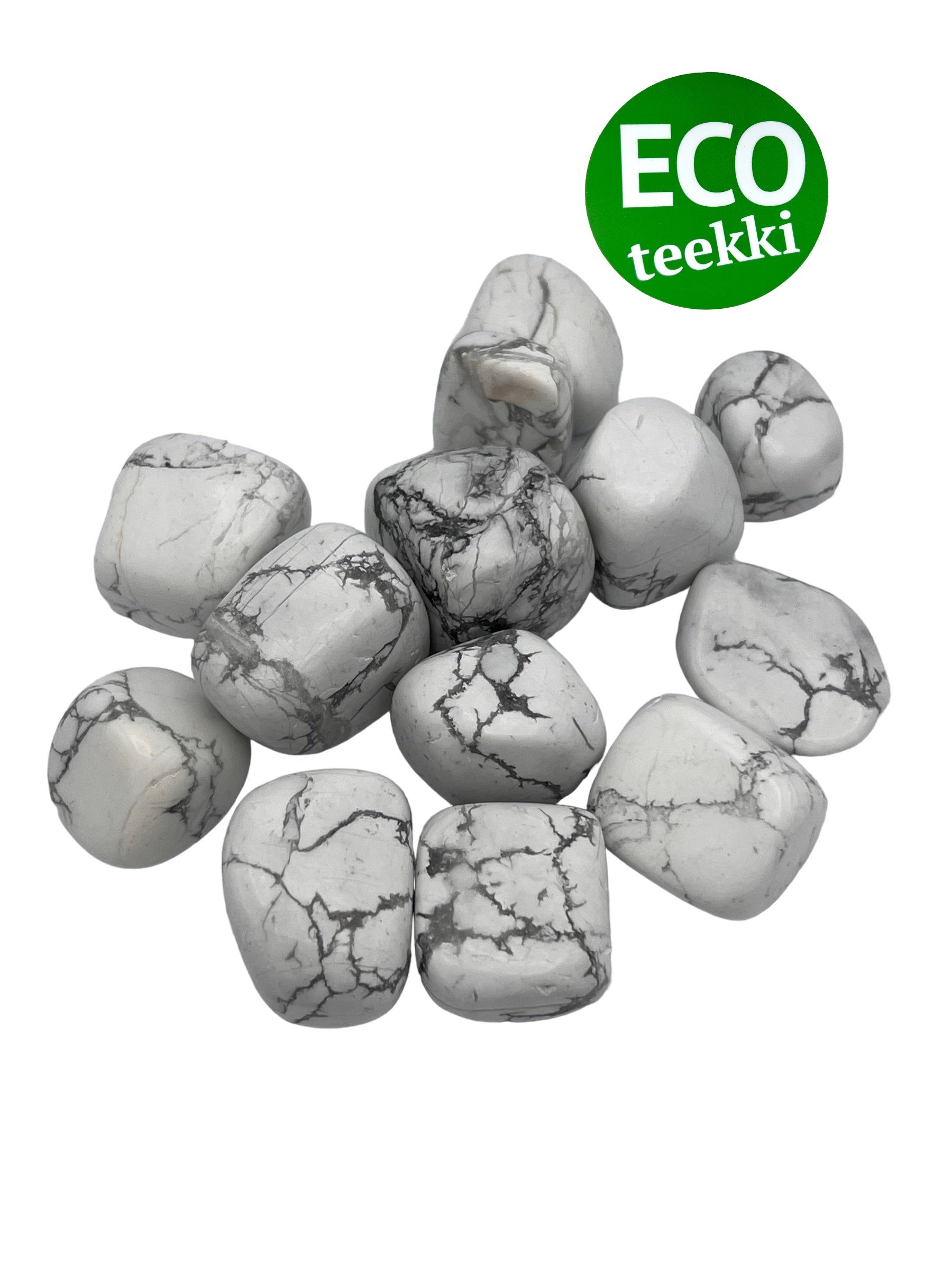 Polerad Howlit L-storlek ca 2x2cm