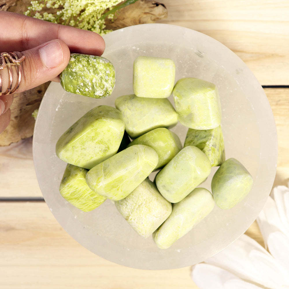 Polerad Serpentin, stor