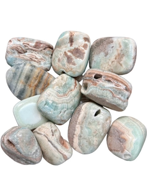 Polerad Blå Aragonit