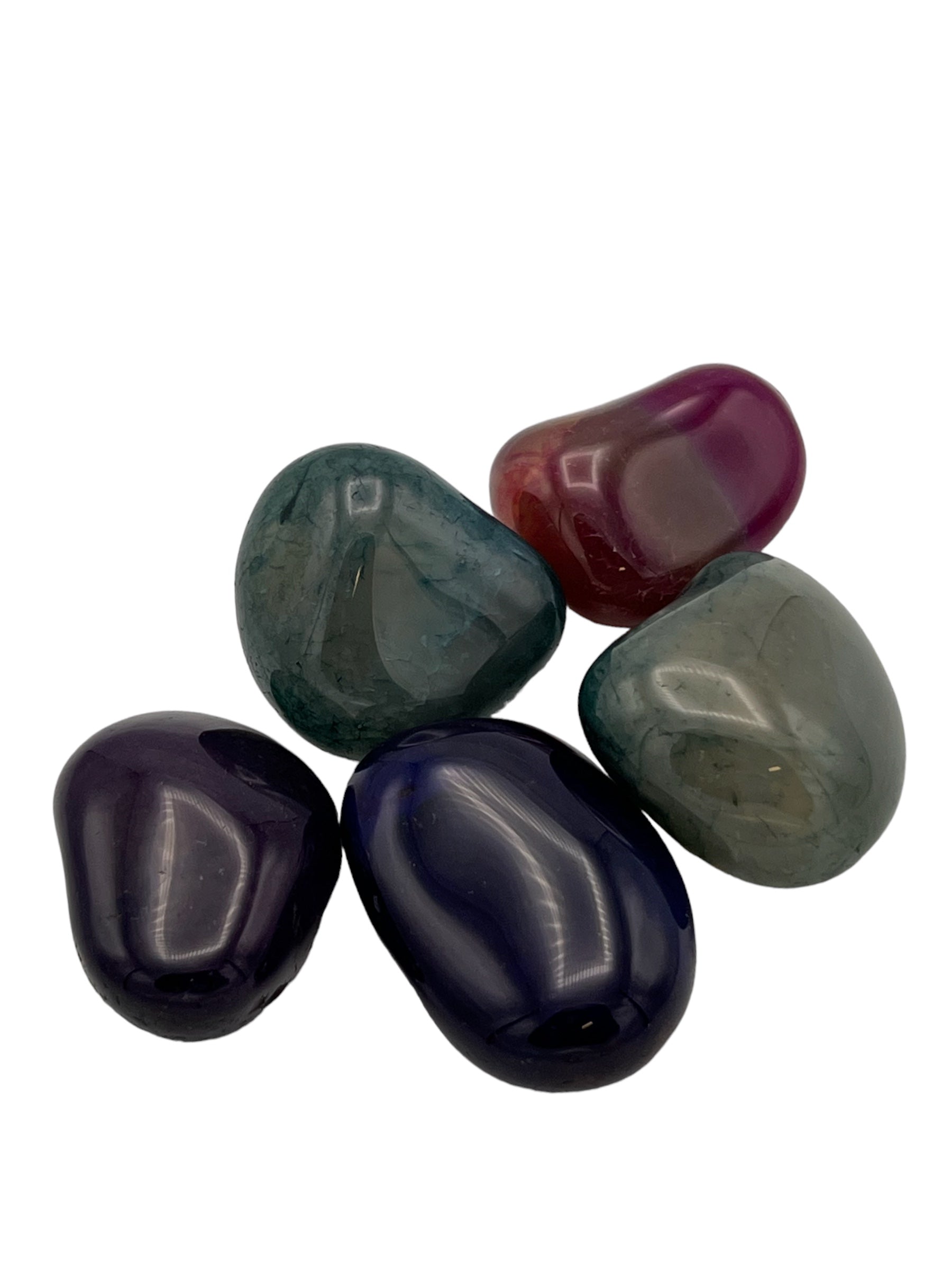 Polerad Färgad Agat XL-storlek