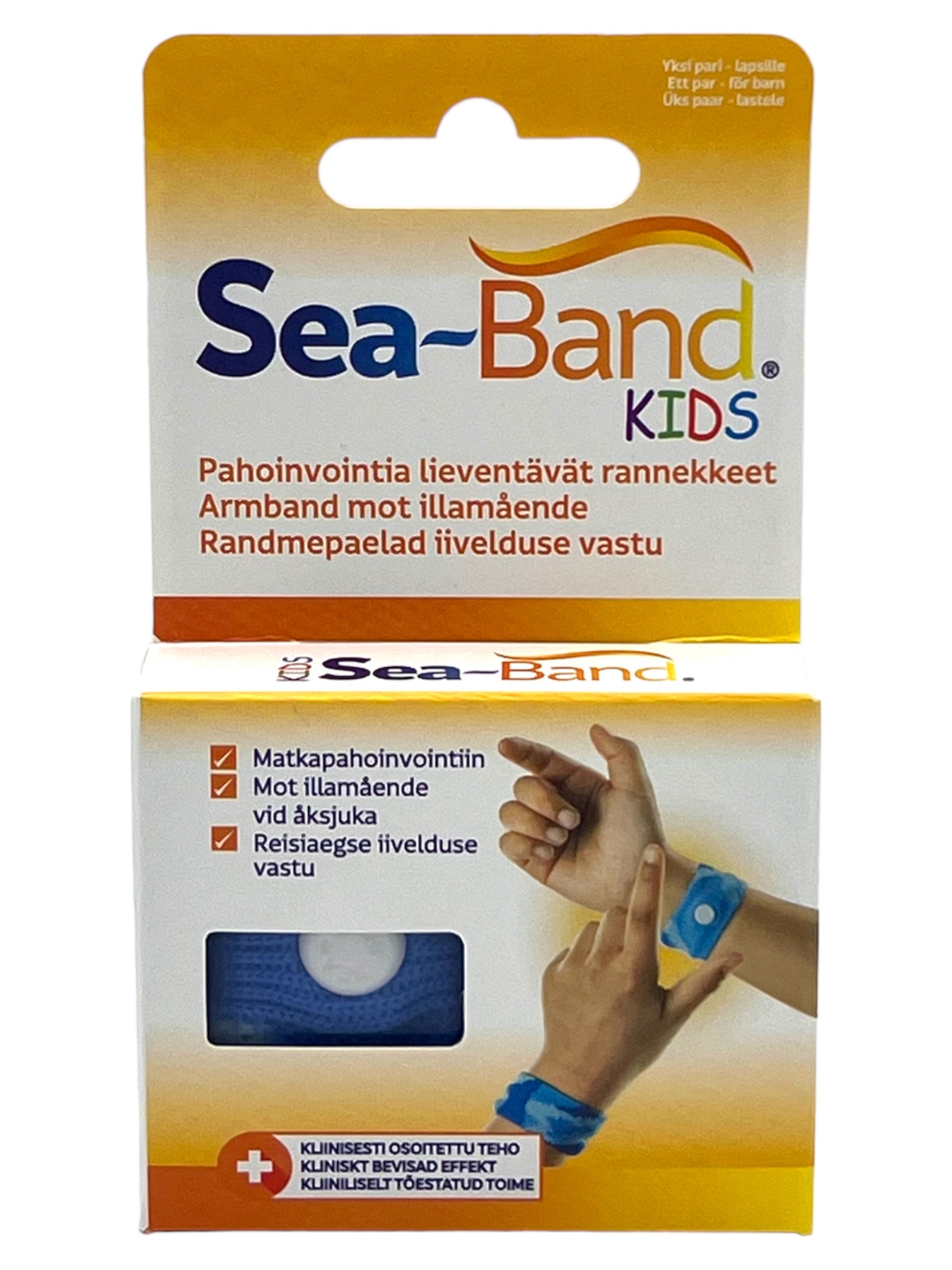 Sea-Band Kids armband, blå 1par
