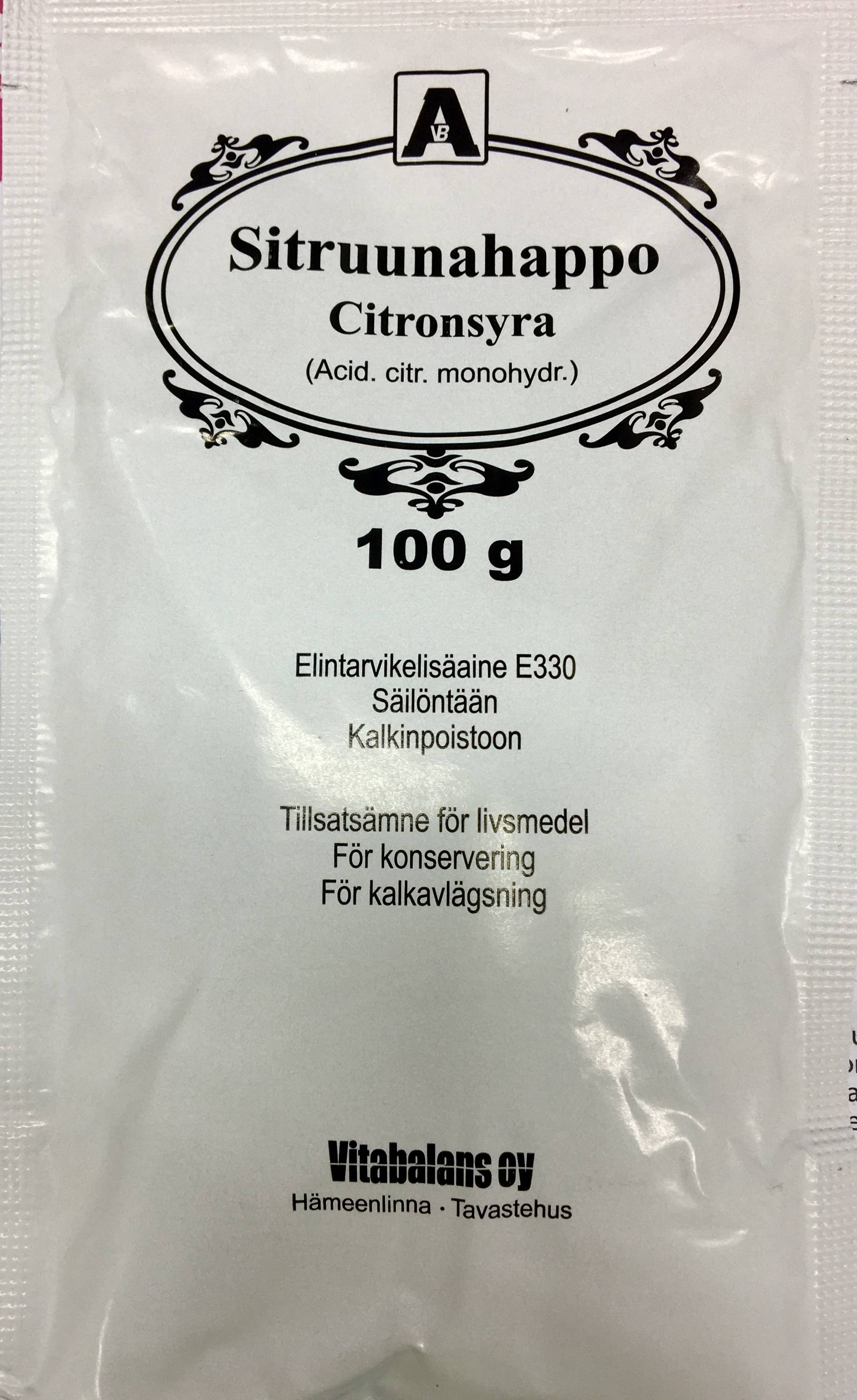 Sitruunahappo (Citronsyra) 100 g