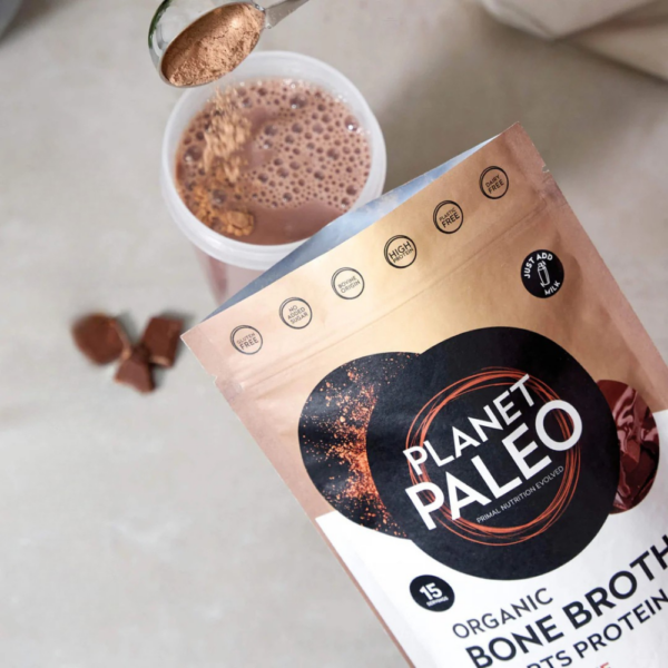 Planet Paleo Bone Broth Sports Protein Chocolate (L) 240g