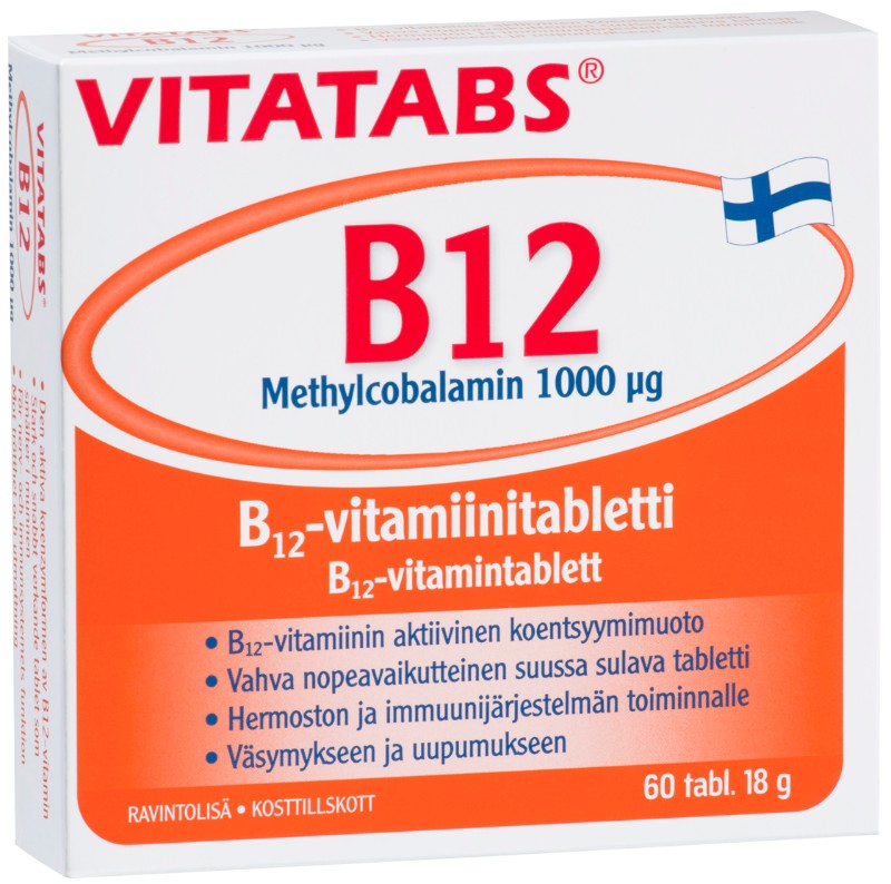 Vitatabs B12 Methylcobalamin 1000 µg 60