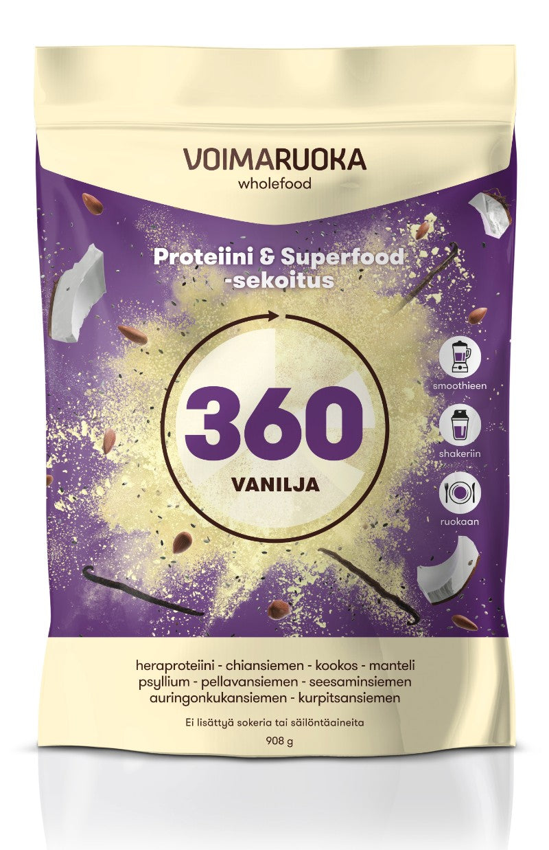 Voimaruoka 360 vanilja 908 g
