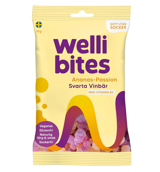 Wellibites Ananas-Passion&mustaherukka