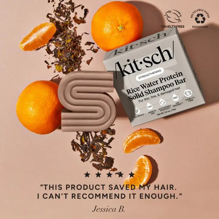 Kitsch Rice Water Protein Shampoo Bar for Hair Growth