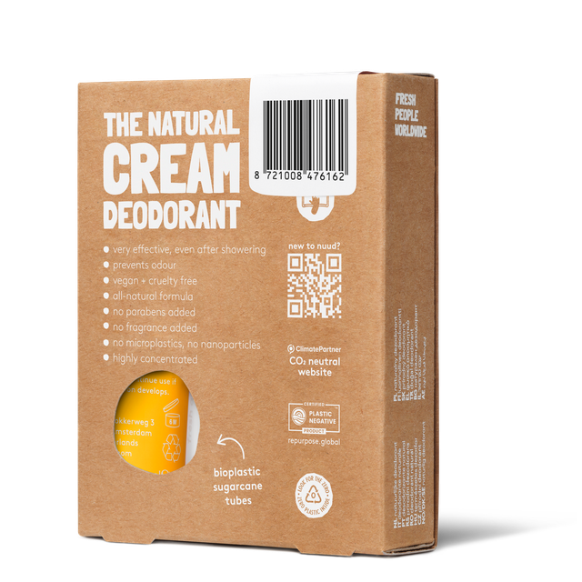 Nuud Vegan deodorant - Familjeförpackning | Ny Kräm 4x20ml