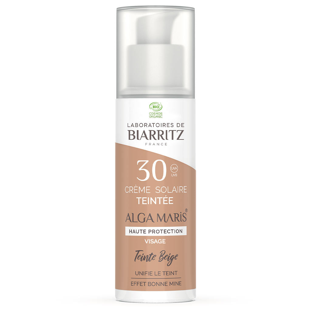 Sävyttävä aurinkovoide kasvoille SPF30, Beige