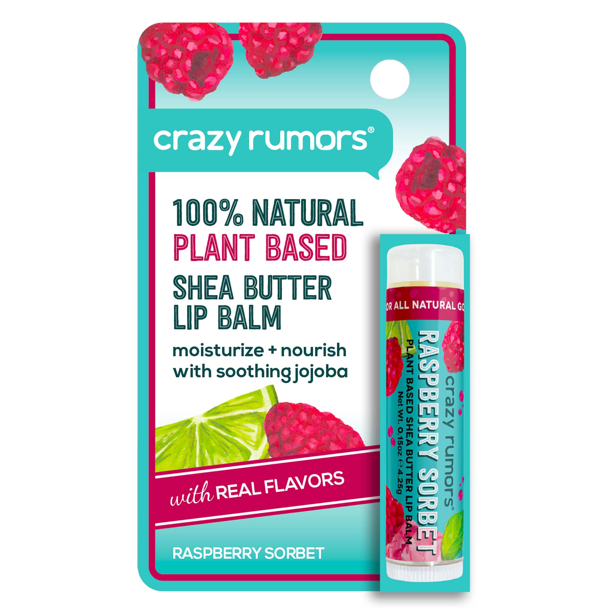 Crazy Rumors Huulivoide Raspberry Sorbet, Uusi