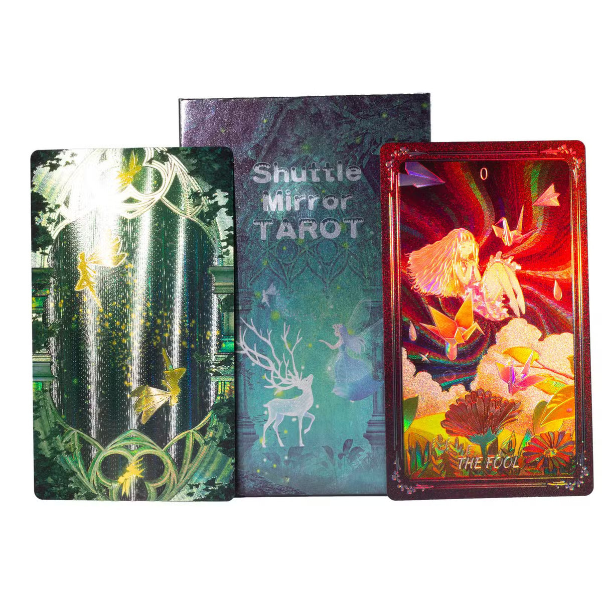 Shuttle Mirror-tarotkortlek – med häfte