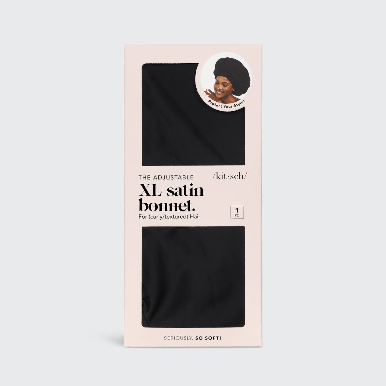 Satin Sleep XL Justerbar Mössa - Svart