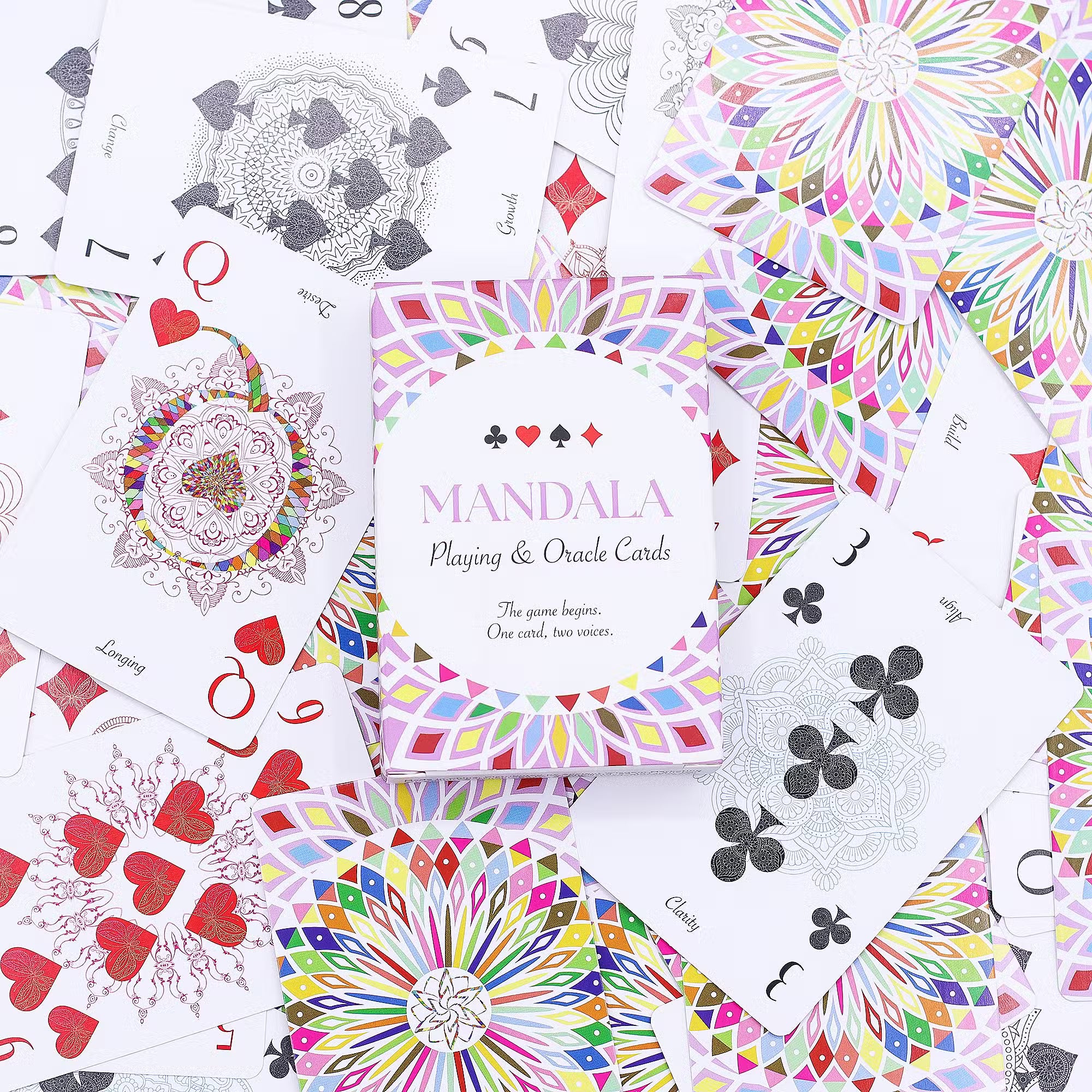 Mandala-spel- och orakelkort – Mandala-pelikortset