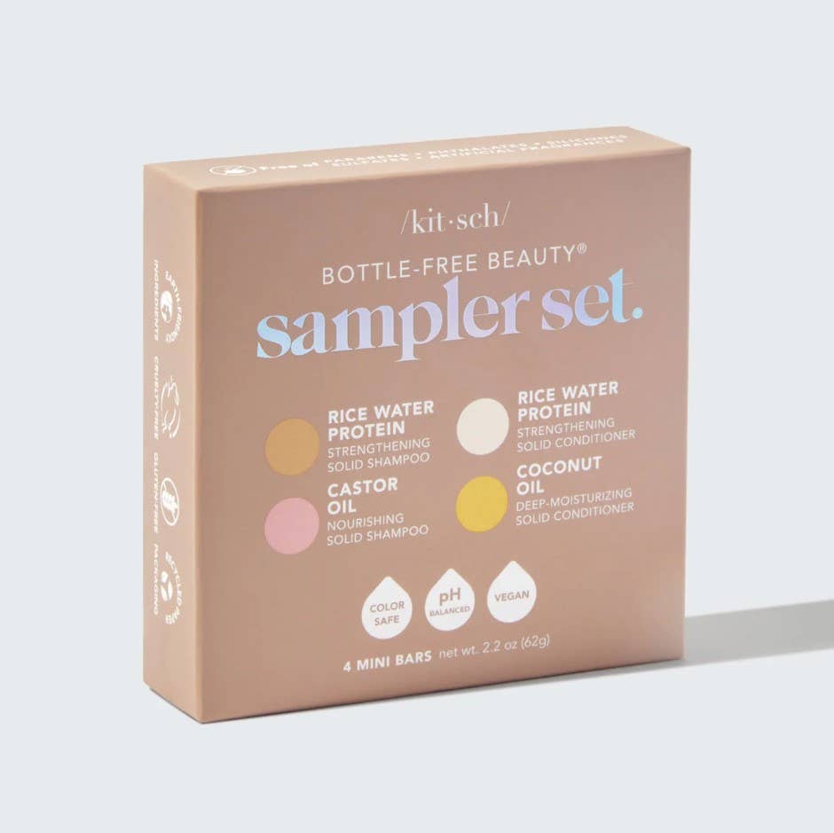 Bottle-Free Beauty 4pc Sampler Set - Kitsch Minipalat 4kpl