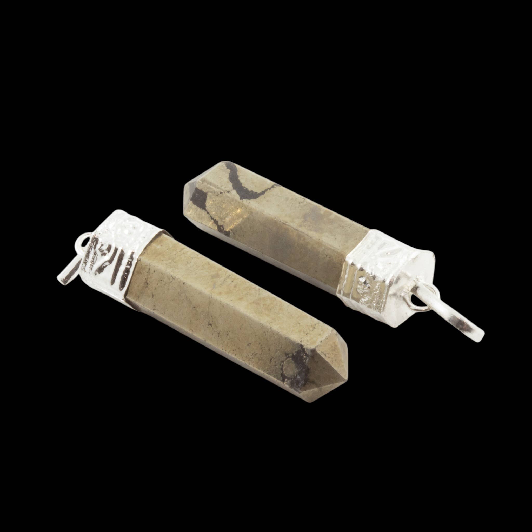 Gemstone Pencil Pendant Necklaces