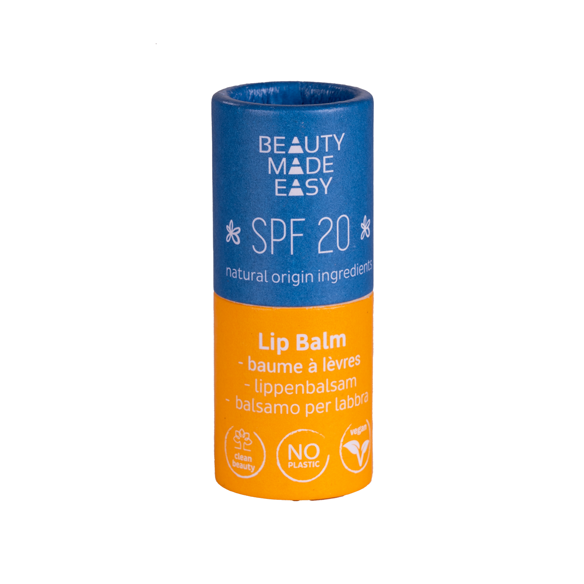 Pappersrör Läppbalsam - SPF 20 - DUBBELPAKET med 2 läppbalsam
