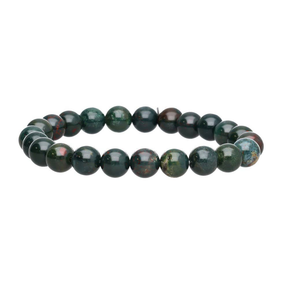 Bloodstone Jasper - kristallarmband 8mm