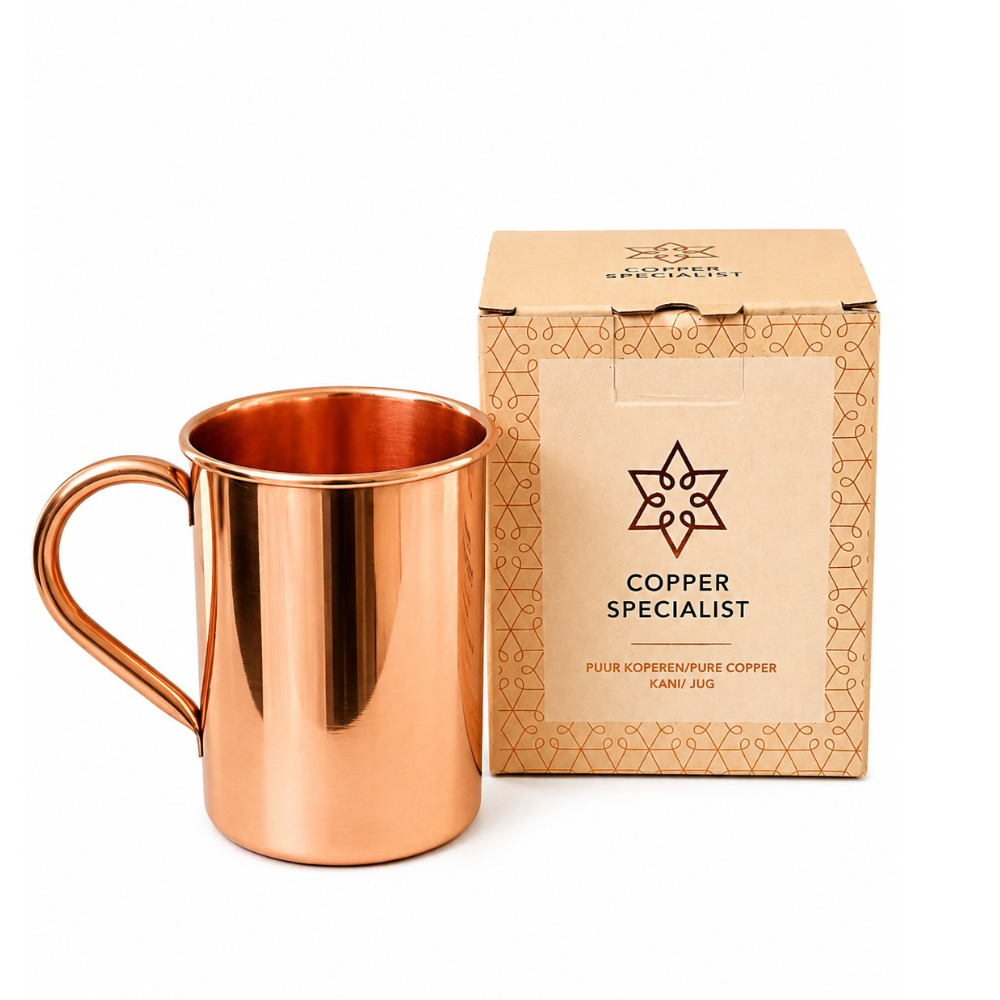 Kopparmugg med handtag 480 ml – 100 % ren koppar