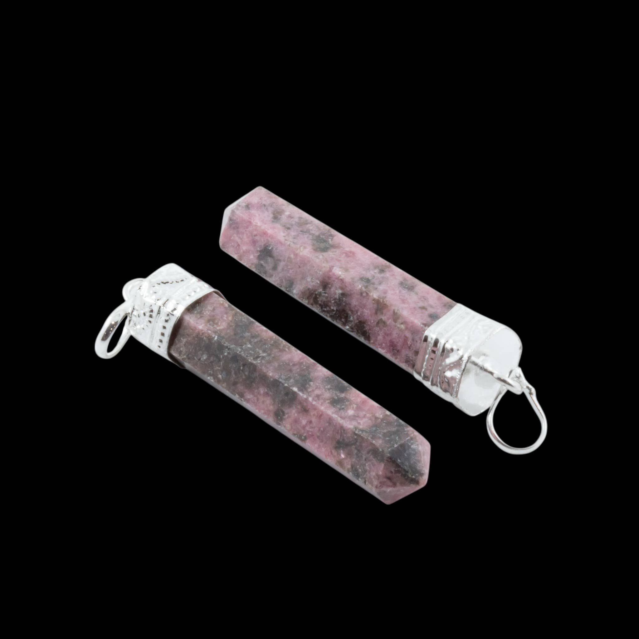 Gemstone Pencil Pendant Necklaces