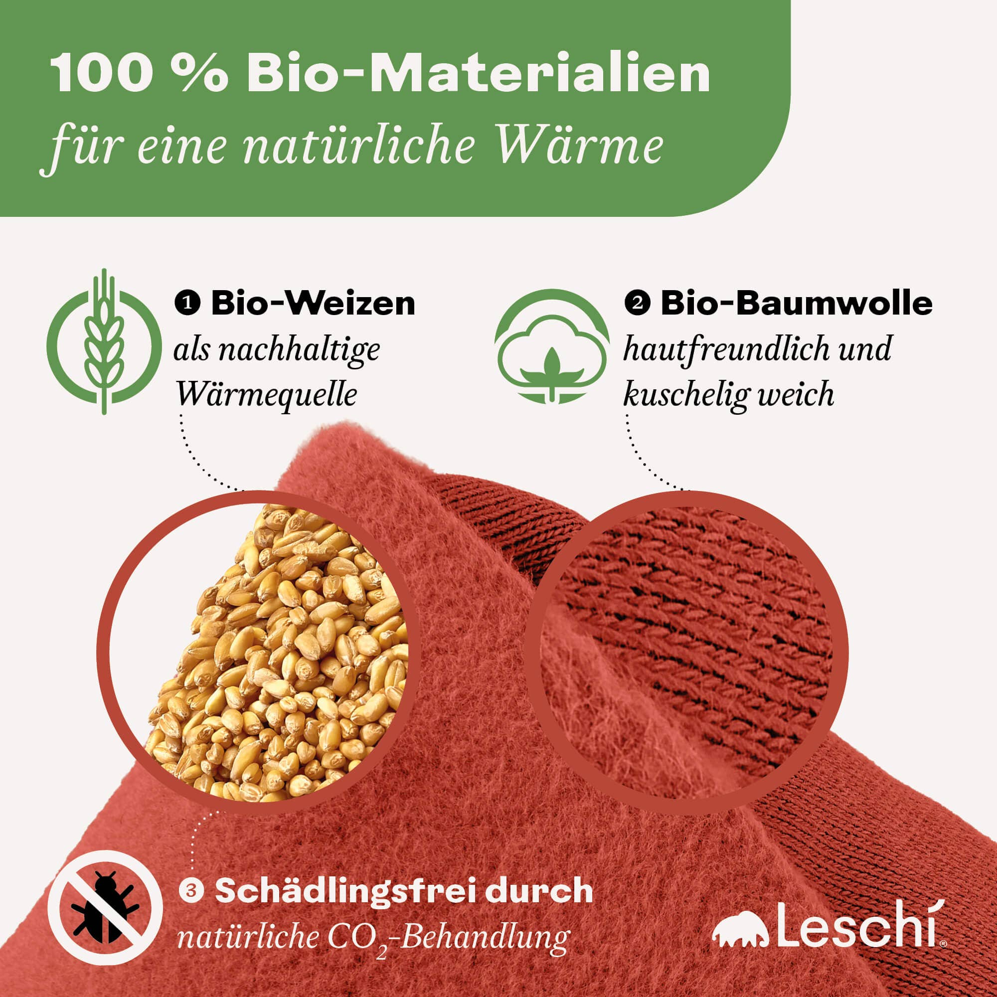 Vehnätyyny Sydän - luomu