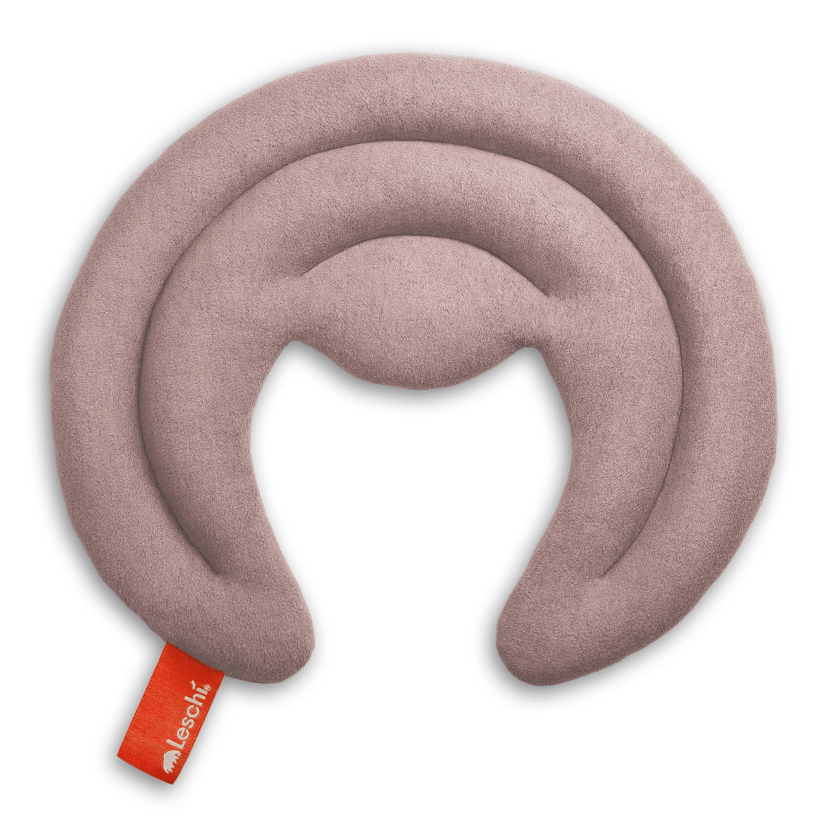 Organic grain pillow, microwave-safe, half-moon heating pad