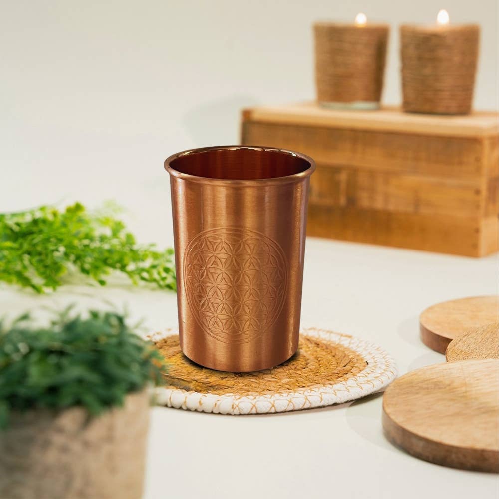 Livets blomma-kopparmugg 300 ml