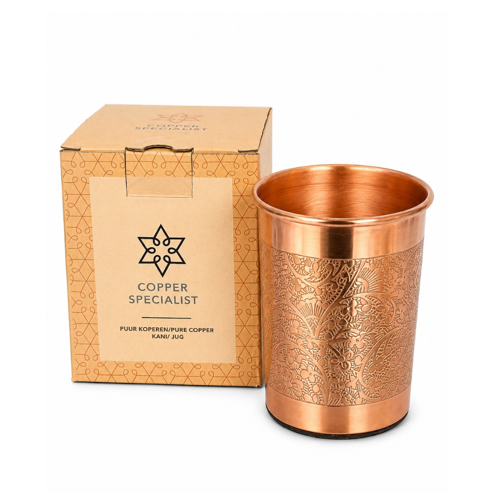Floral -kopparmugg 300 ml