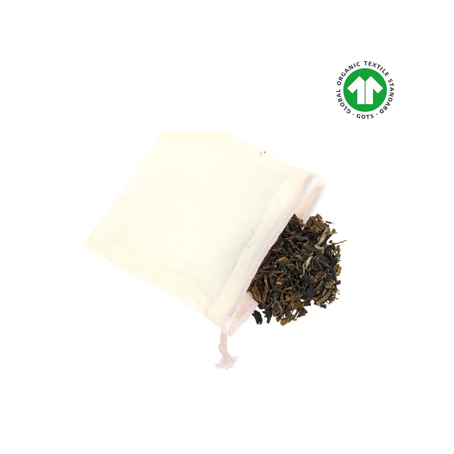 Ekologiska Tepåsar i Bomull – Zero Waste (5 st, 9x9 cm)