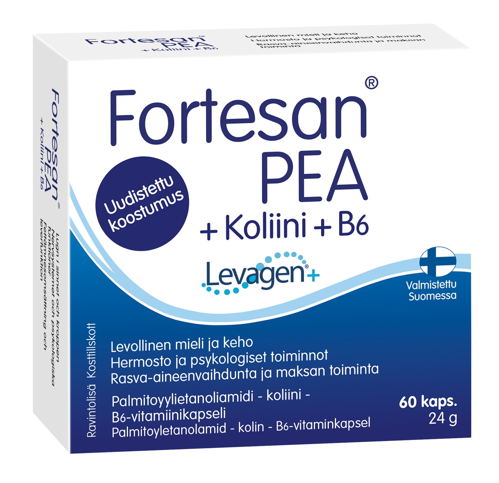 Fortesan PEA+koliini+B6  60kps