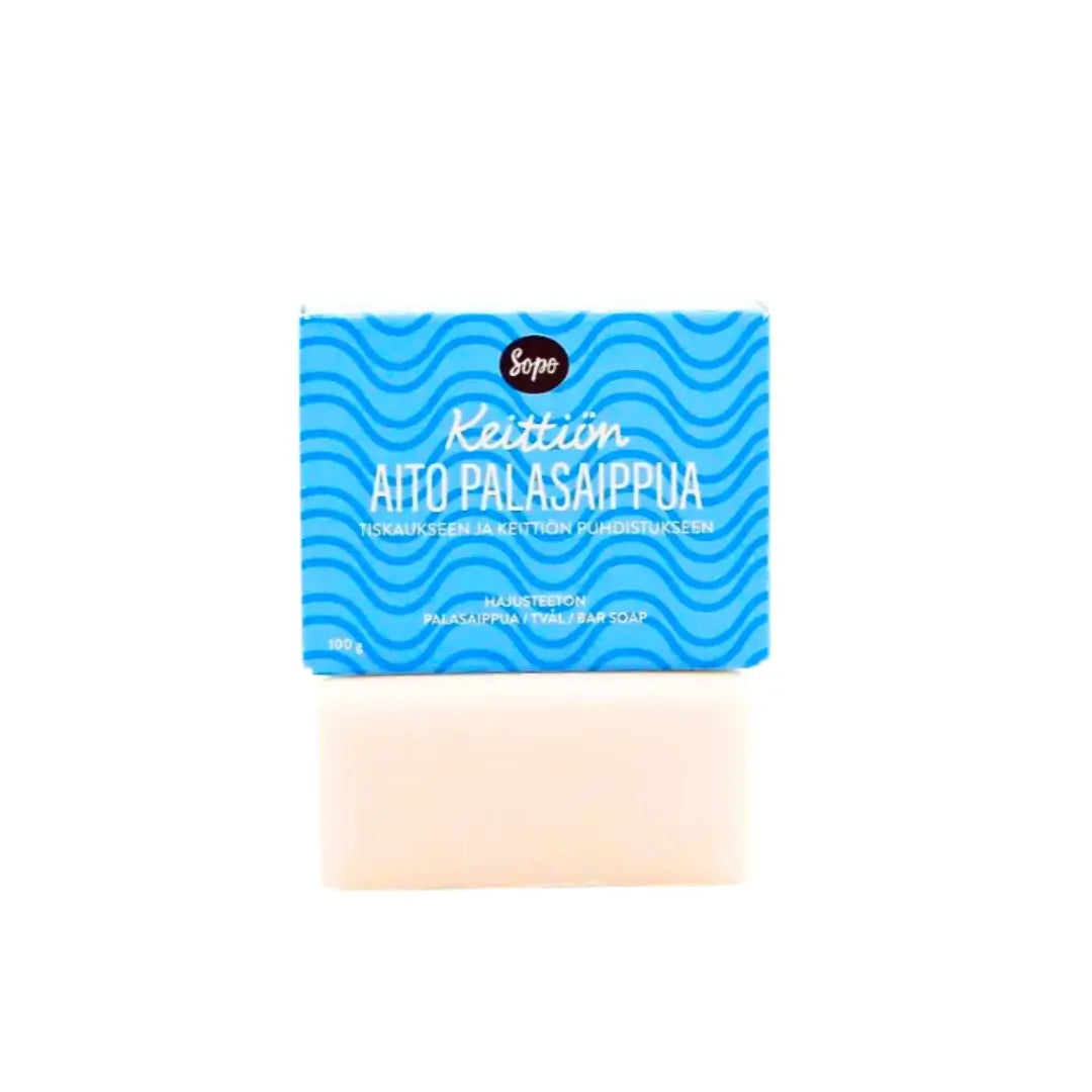 SOPO Keittiön Aito Palasaippua, hajusteeton, 60g