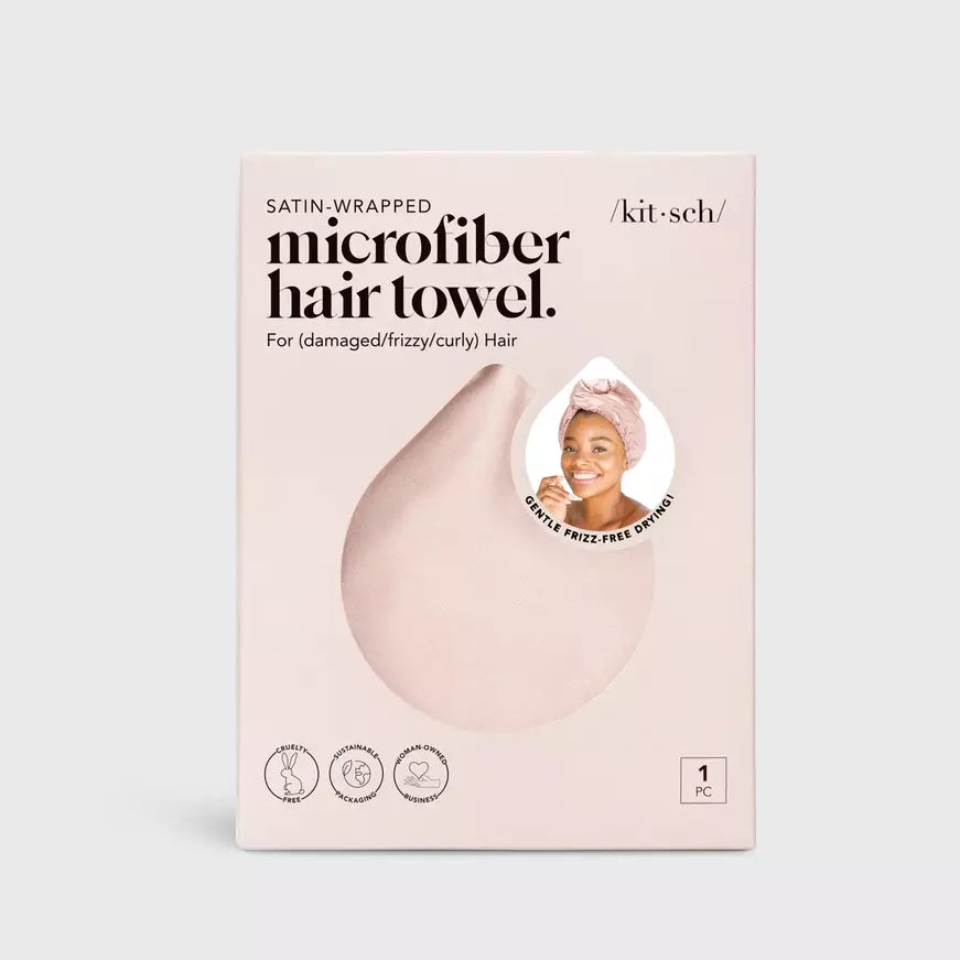 Kitsch Microfiber hair towel Blush