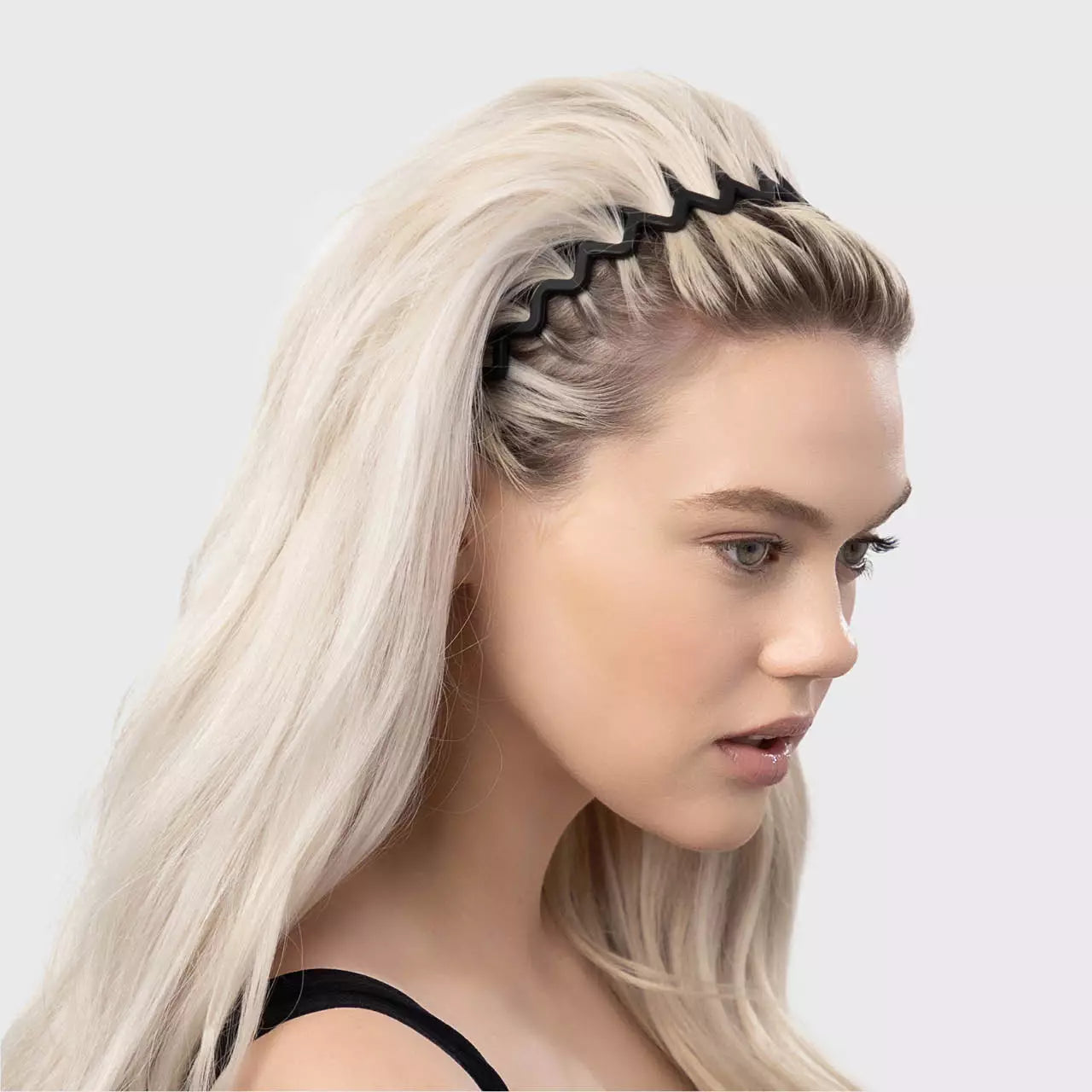 Kitsch Zig Zag Hiuspanta 2 kpl - tumma