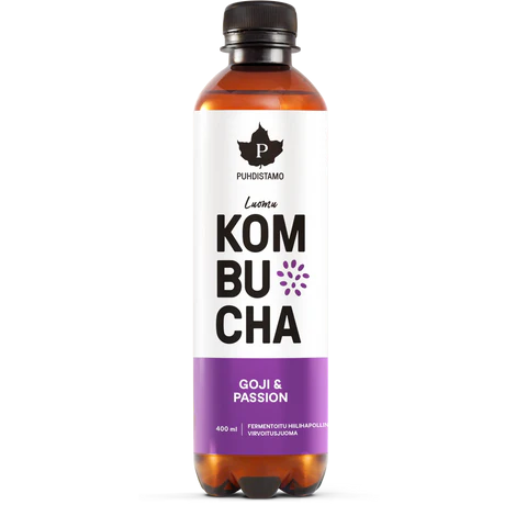 Kombucha, Goji + Passion (L) 400ml