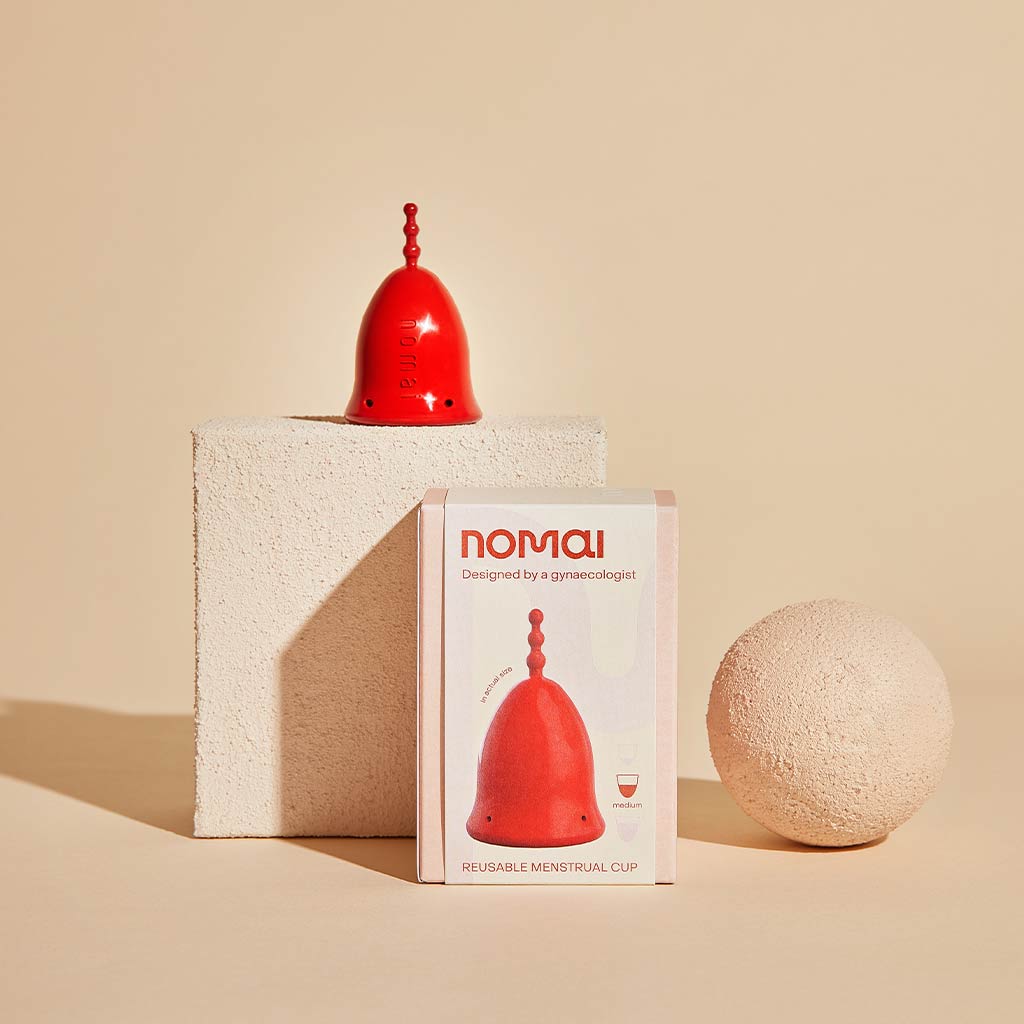 Nomai menskopp, ljusröd