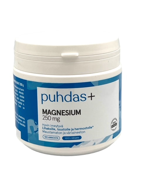 puhdas+ Magnesium 250mg 180 doser
