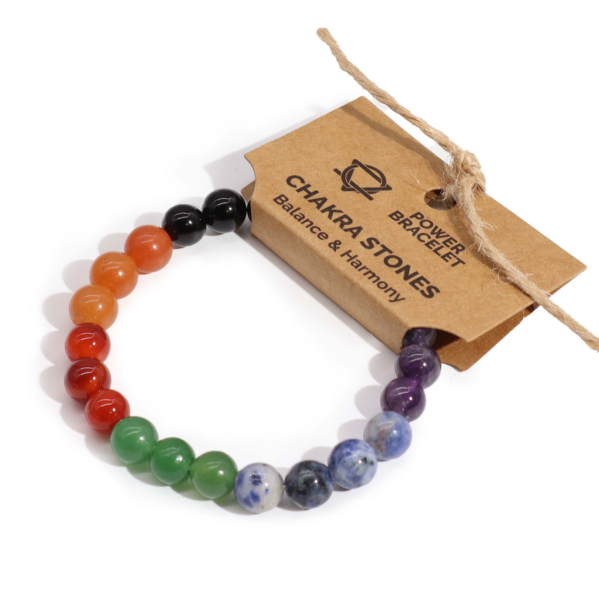 Armband 8mm Chakrastenar