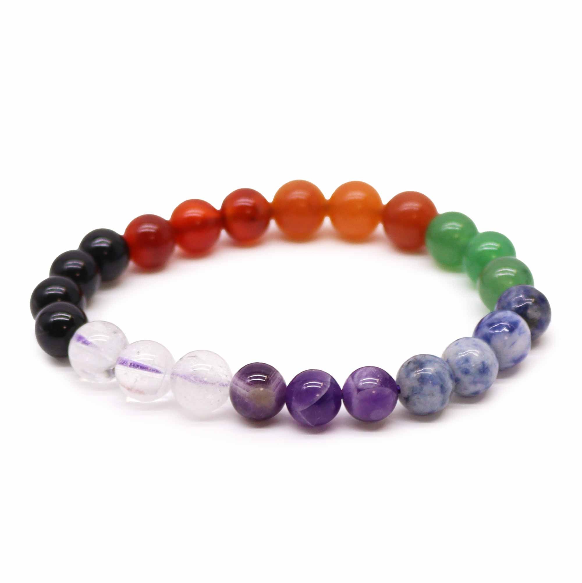 Armband 8mm Chakrastenar