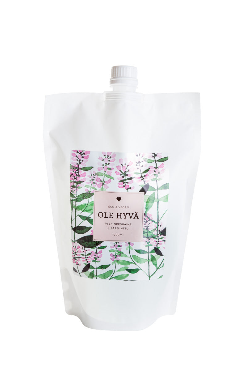 Tvättmedel pepparmynta 1200ml påfyllning