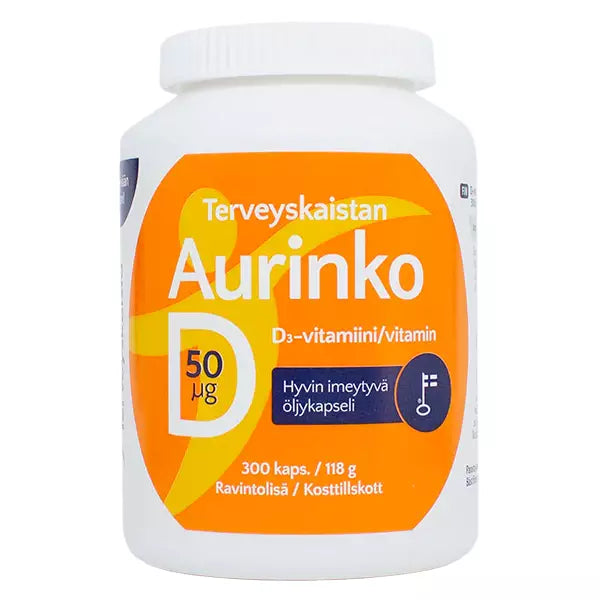 Aurinko D vitamin 50 µg 300 kaps