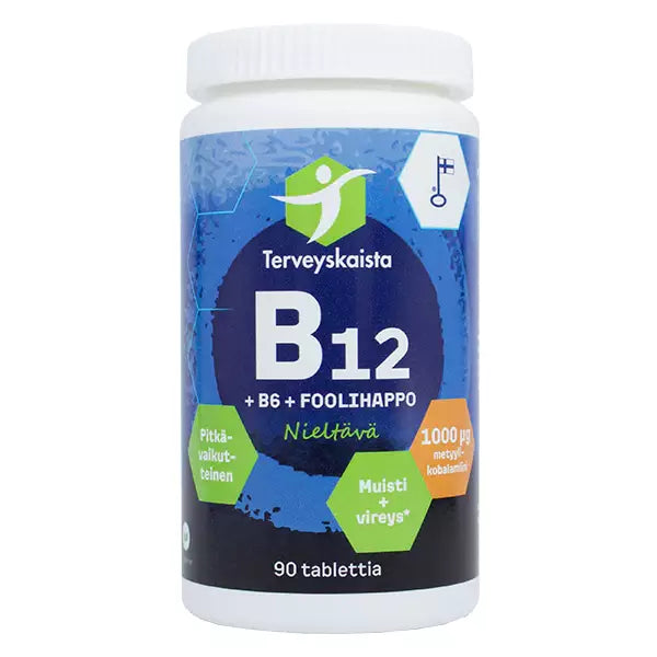 B12+B6+Folsyra 90 tabl 