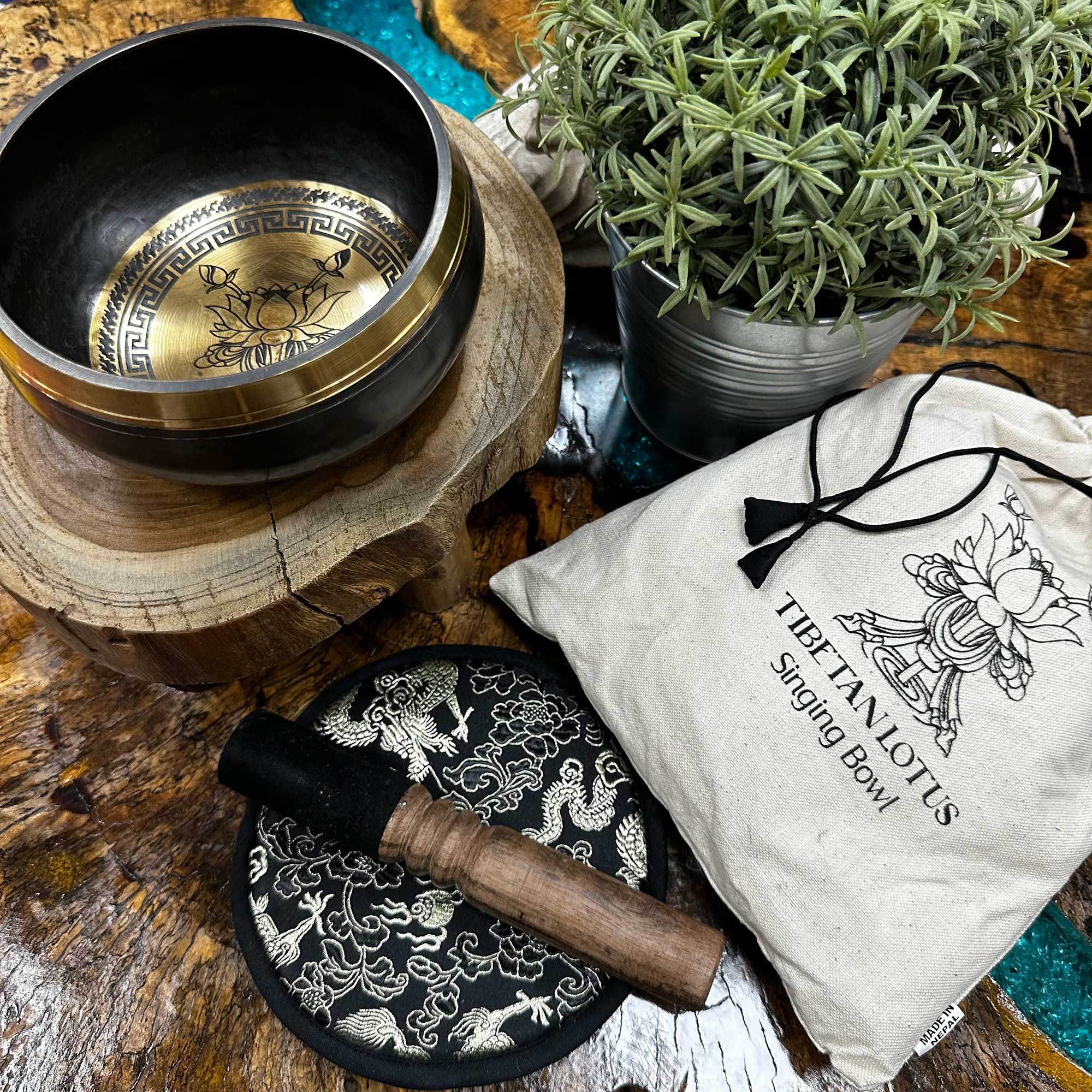 Äänimaljasetti Lotus Flower 14cm