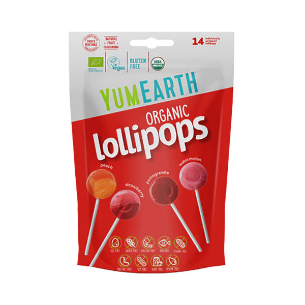 Yumearth luomutikkaripussi 14kpl 4 makua